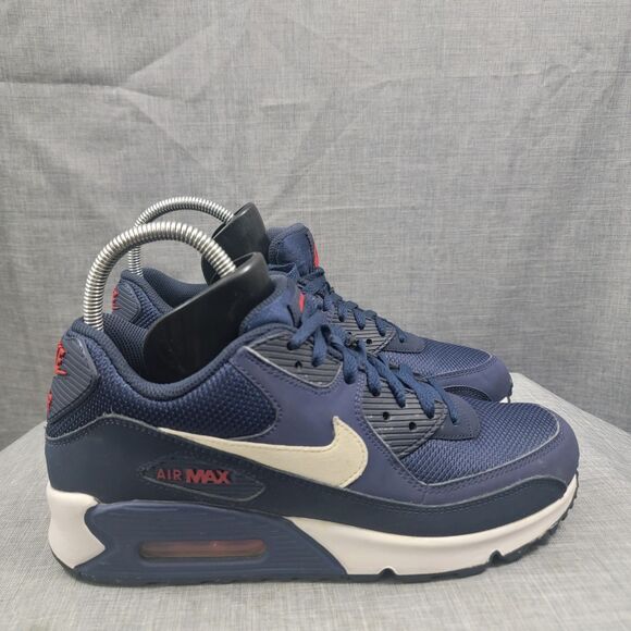 Nike Men\'s Air Max 90 Midnight Navy Trainers Mens SZ 8 -AJ1285-403 Sneakers